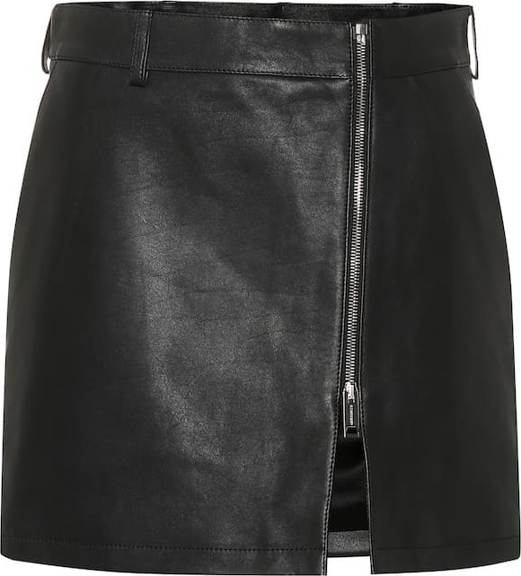 Burberry London England Leather miniskirt
