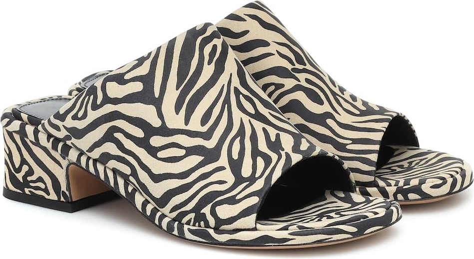 Dries Van Noten Zebra-print suede sandals