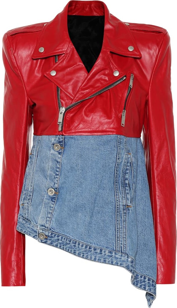 Unravel Leather and denim jacket