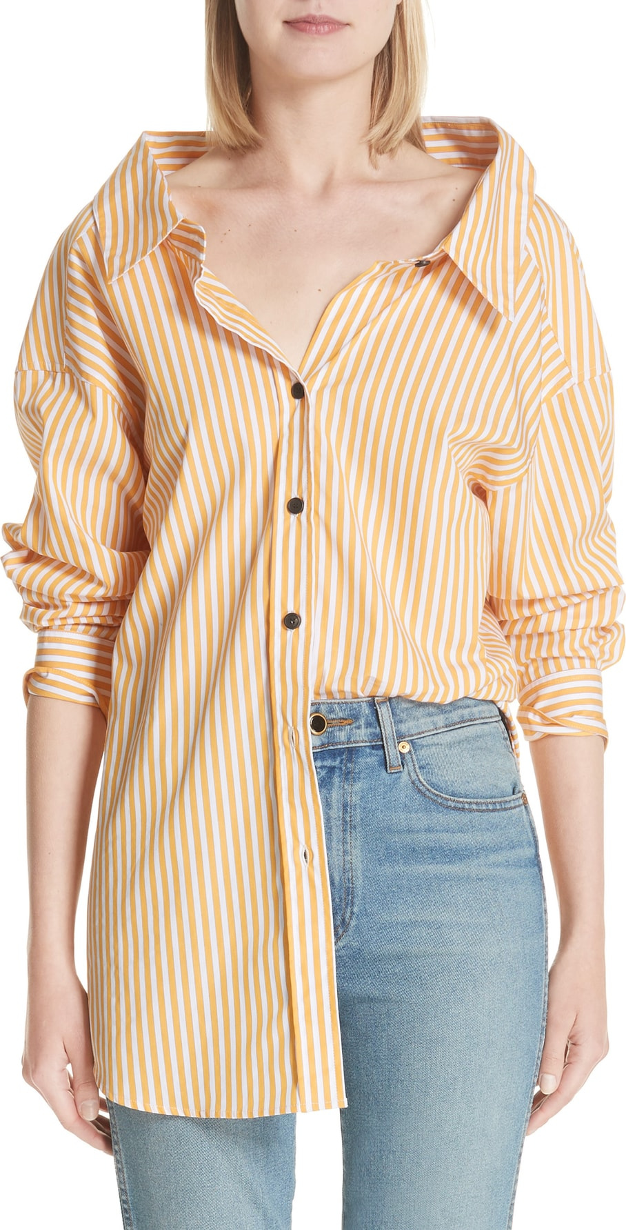 Simon Miller Tabor Stripe Poplin Blouse