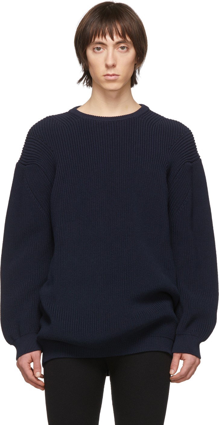 Judy Turner Navy Fisherman Finn Sweater