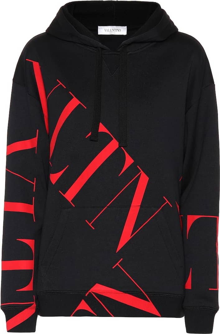 Valentino VLTN cotton-jersey hoodie