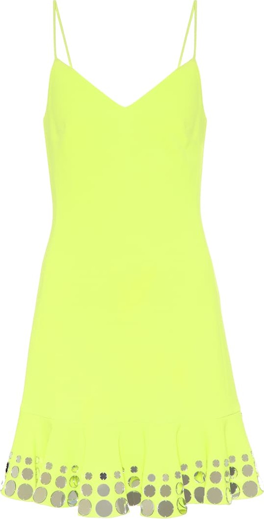 David Koma Embellished cady minidress