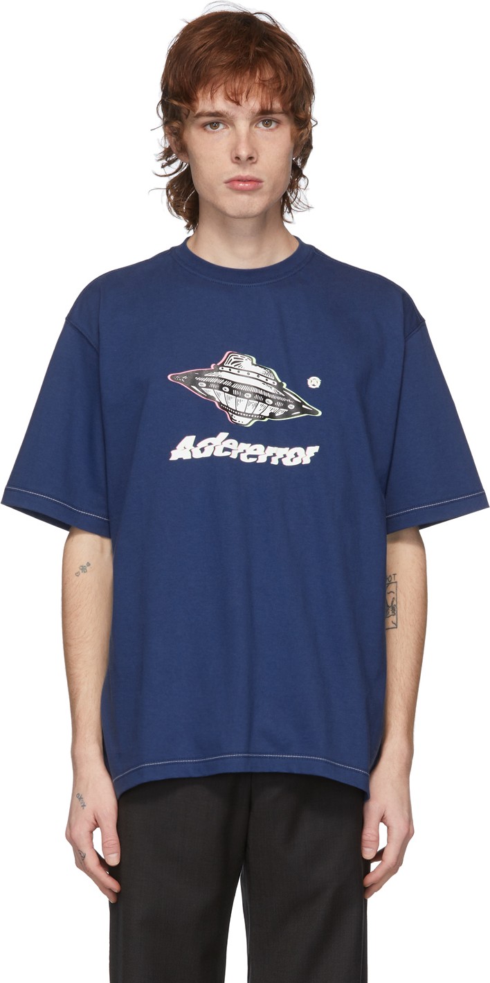 ADER error Navy T-914 T-Shirt