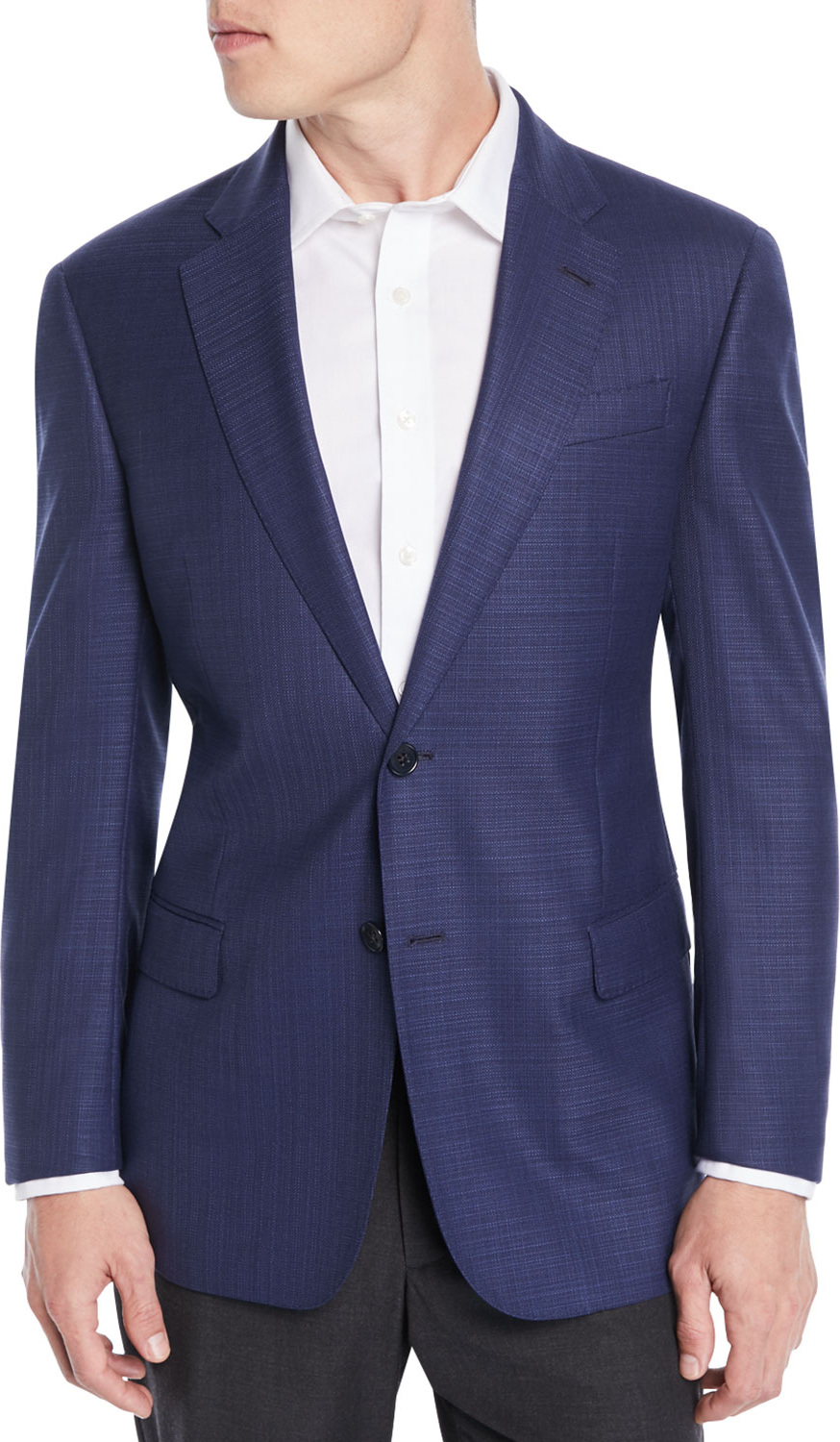 Emporio Armani Men's Textured Wool Blazer