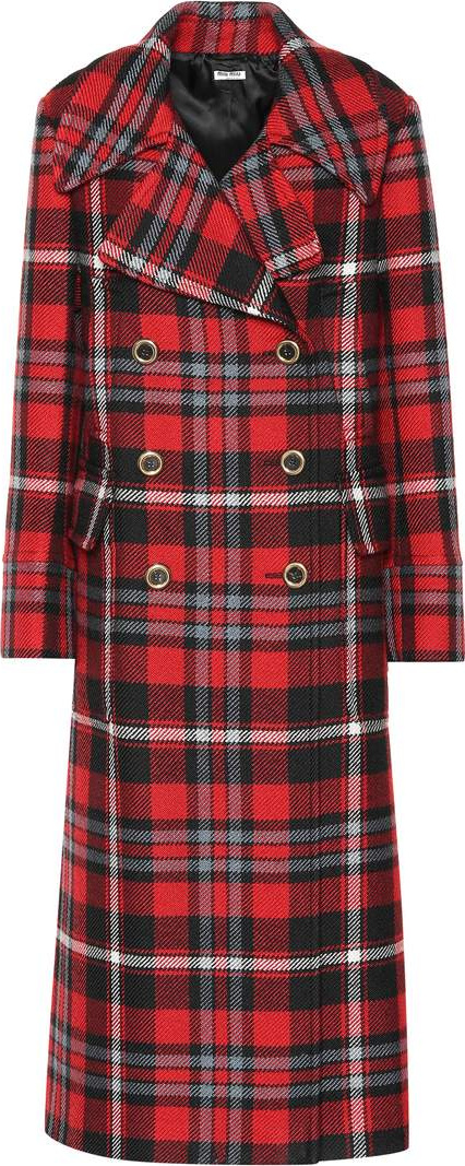 Miu Miu Checked wool coat