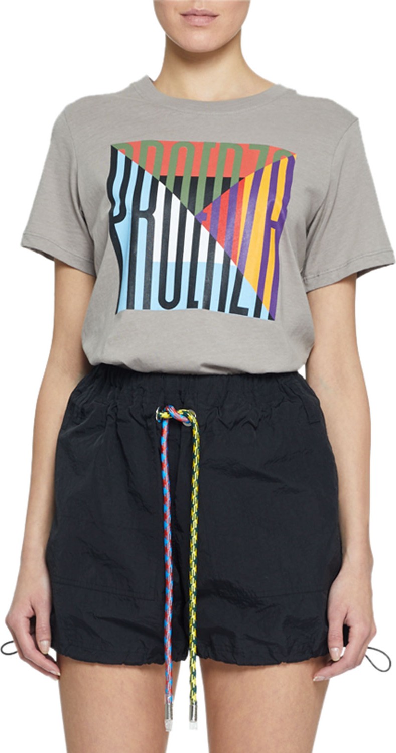 Proenza Schouler PSWL Logo-Print Jersey Baby Tee