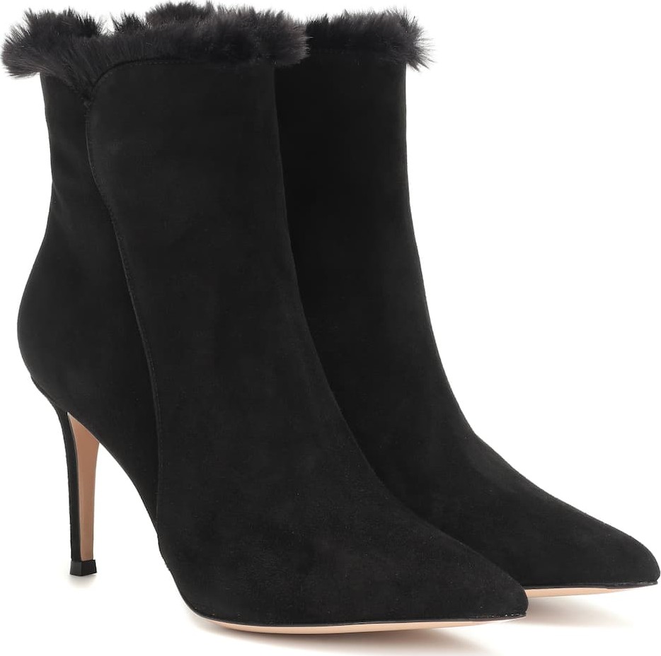 Gianvito Rossi Levy suede ankle boots