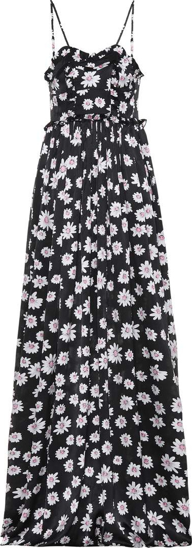 Balenciaga Floral-printed silk jacquard dress