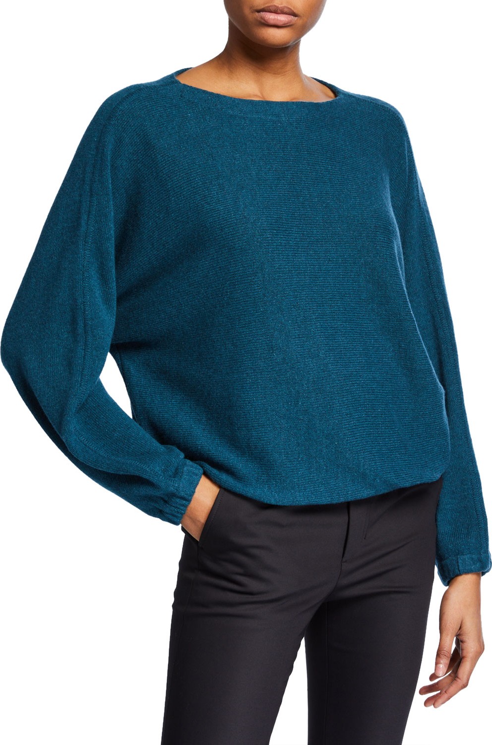 Club Monaco Mogan Ribbed Scoop-Neck Pullover Sweater