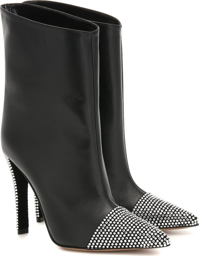 Alexandre Vauthier Christie leather ankle boots