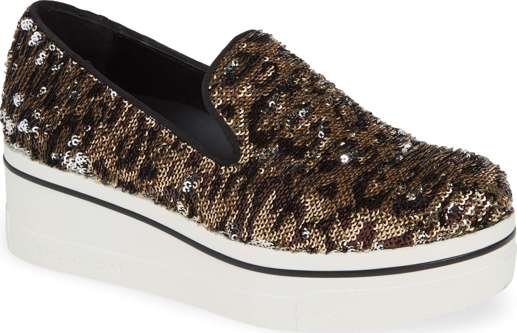 Stella McCartney Binx Stars Flip Sequin Platform Sneaker