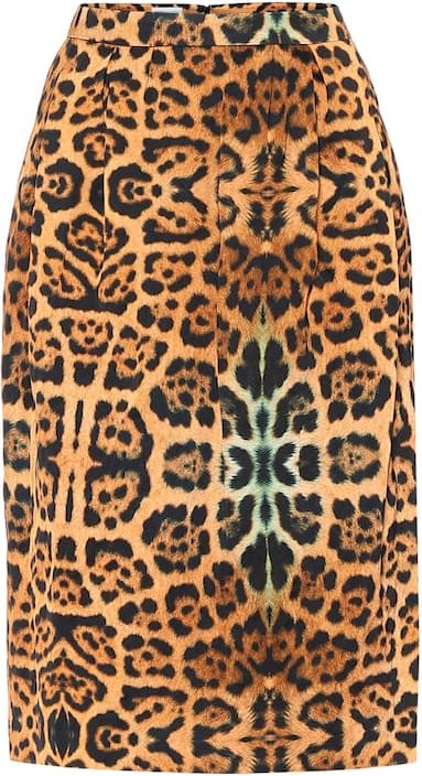 Dries Van Noten High-rise leopard-print midi skirt