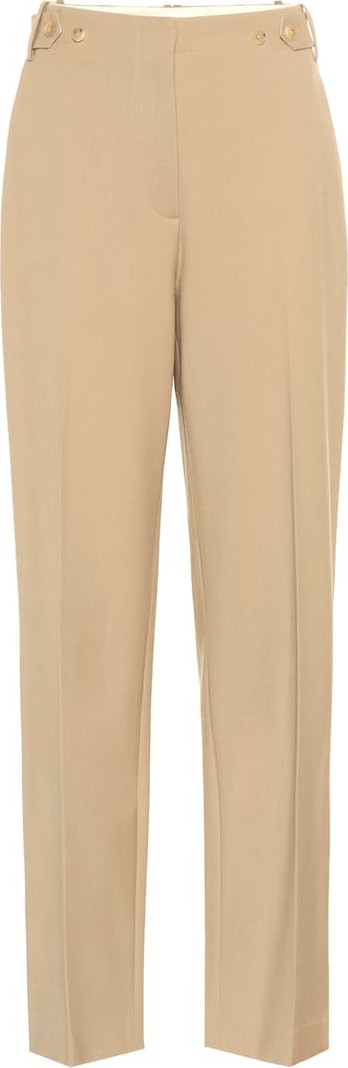 THE ROW Matea high-rise linen-blend pants