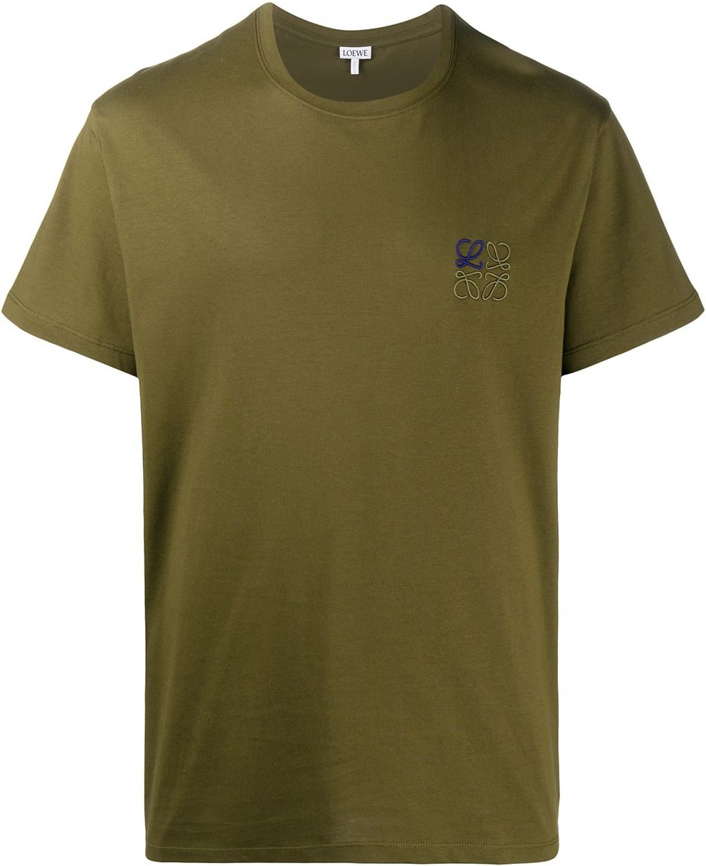 LOEWE - Logo embroidered cotton t-shirt