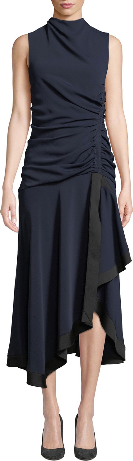 Camilla And Marc Yolanda Sleeveless Draped & Ruched Dress