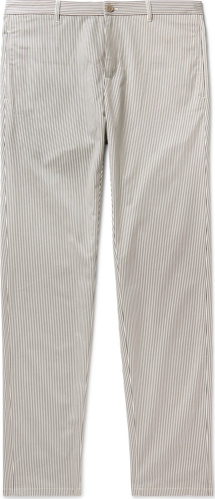 A.P.C. Pat Striped Cotton-Blend Gabardine Chinos