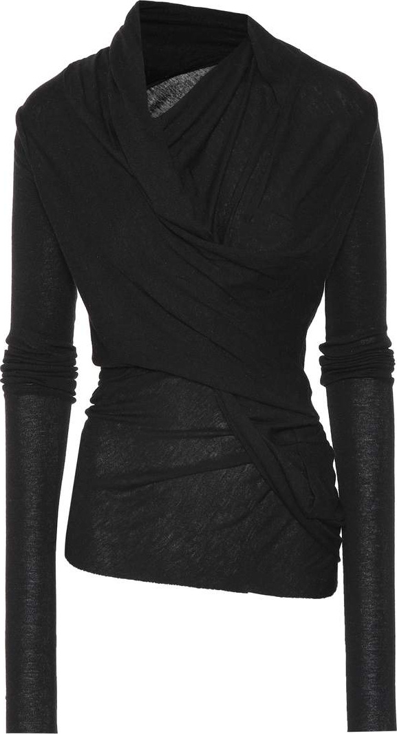 Rick Owens Lilies draped knit top