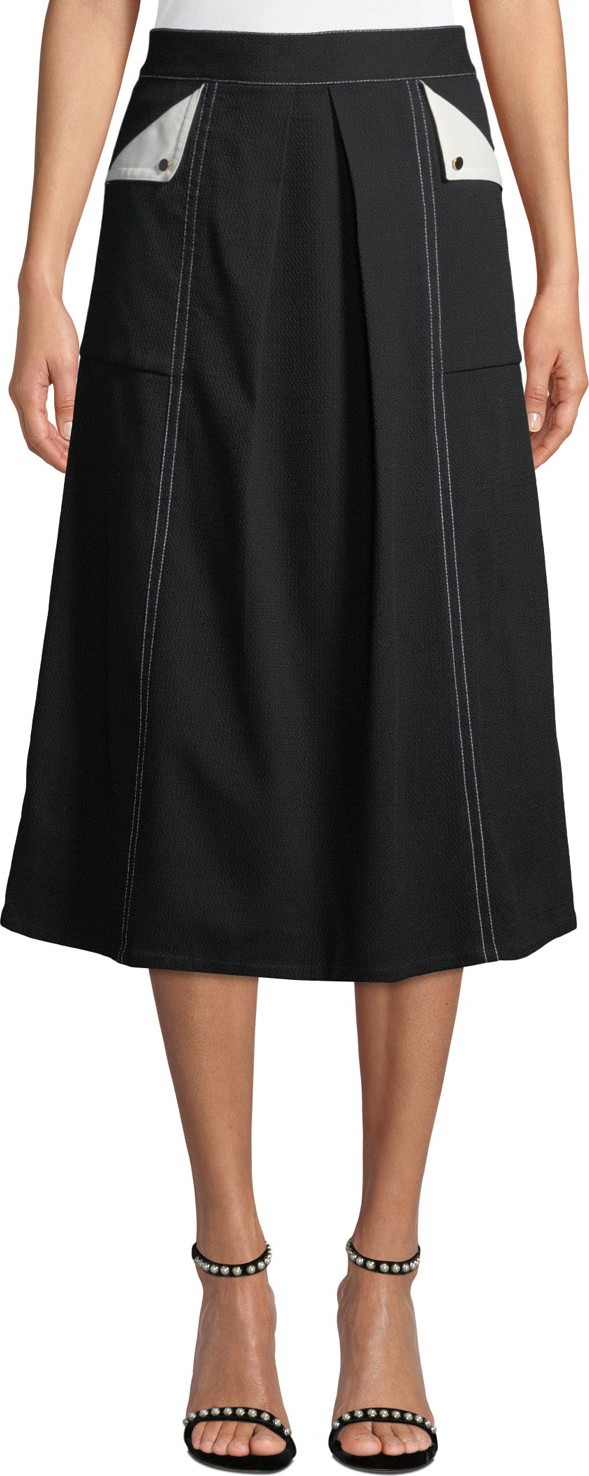 Badgley Mischka A-Line Cargo Skirt