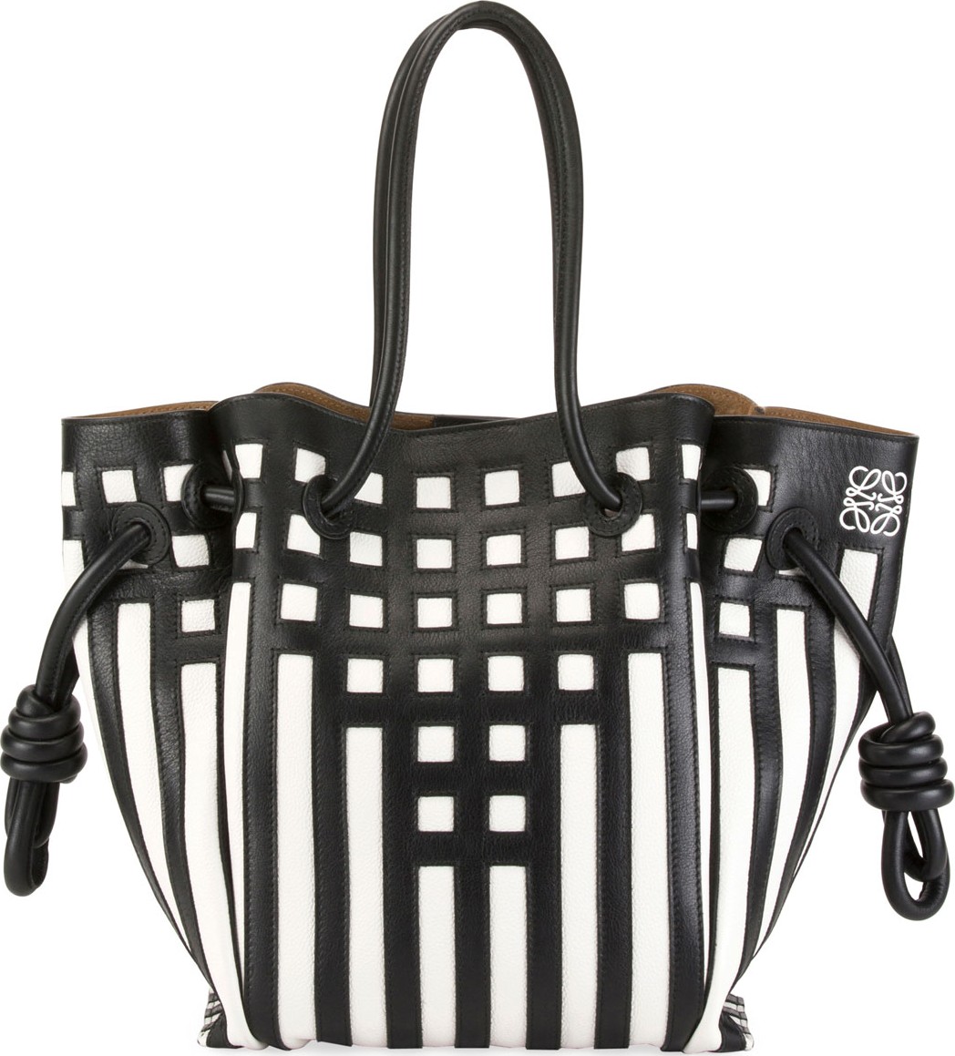 LOEWE Flamenco Knot Grid Tote Bag