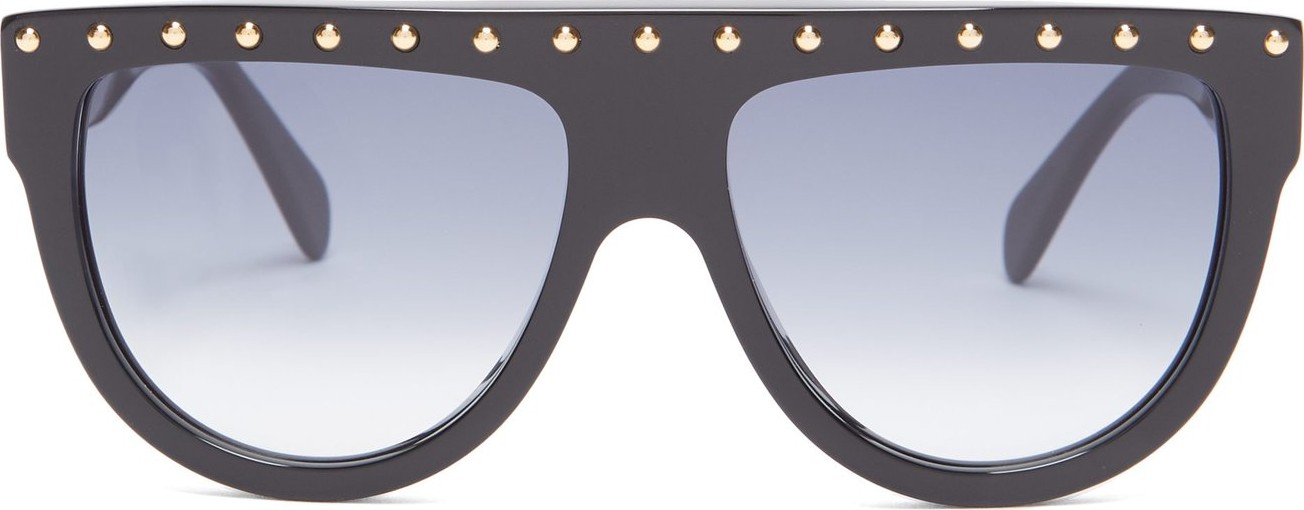 Celine Shadow D-frame avaiator acetate sunglasses