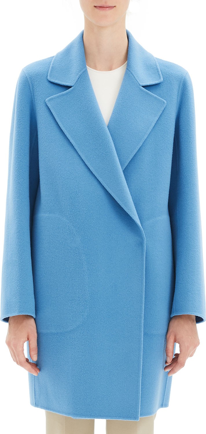 Theory Luxe Wool-Cashmere Long Coat