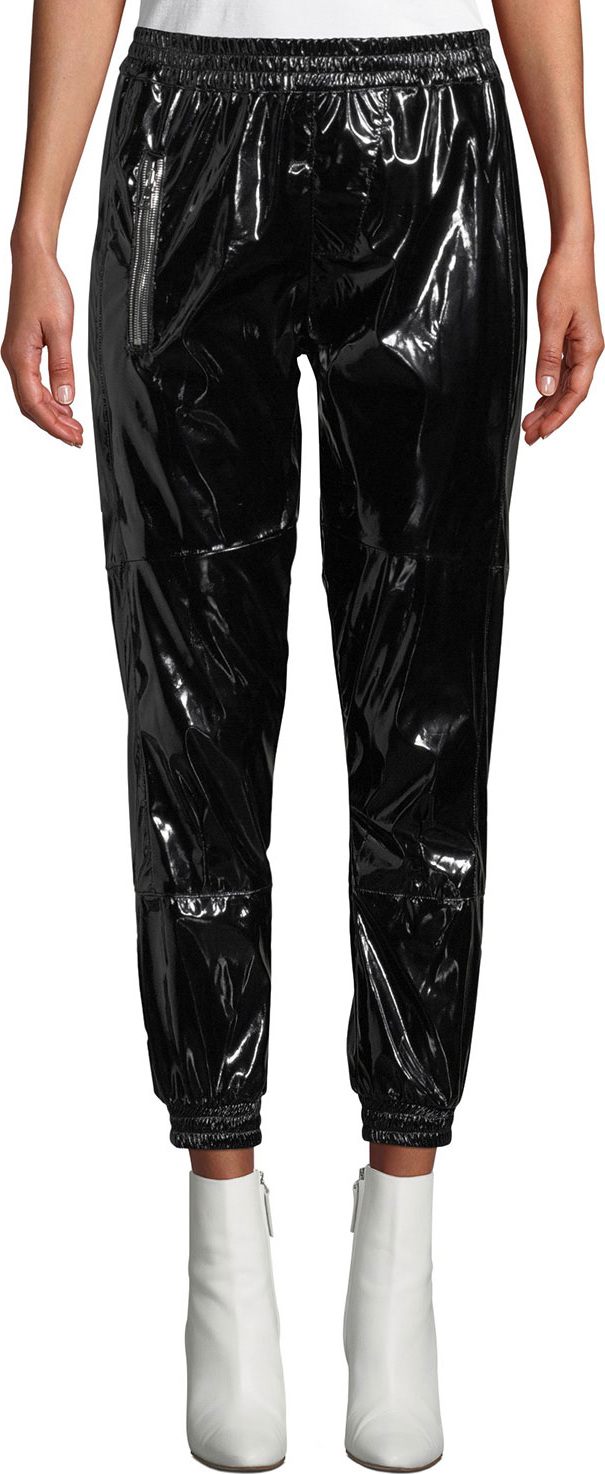 RtA Finn Patent Ankle Track Pants
