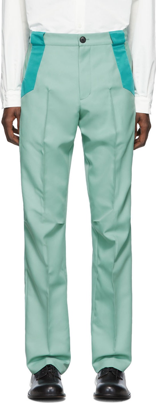 Kiko Kostadinov Green Tulcea Tailored Trousers