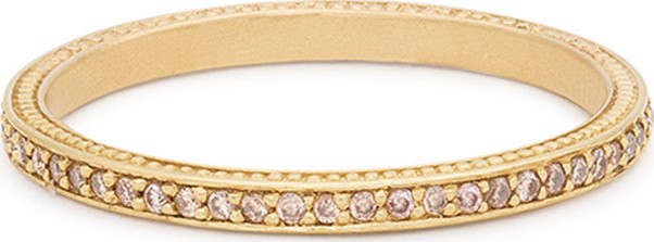 Jamie Wolf Thin Pave Cognac Diamond Band Ring