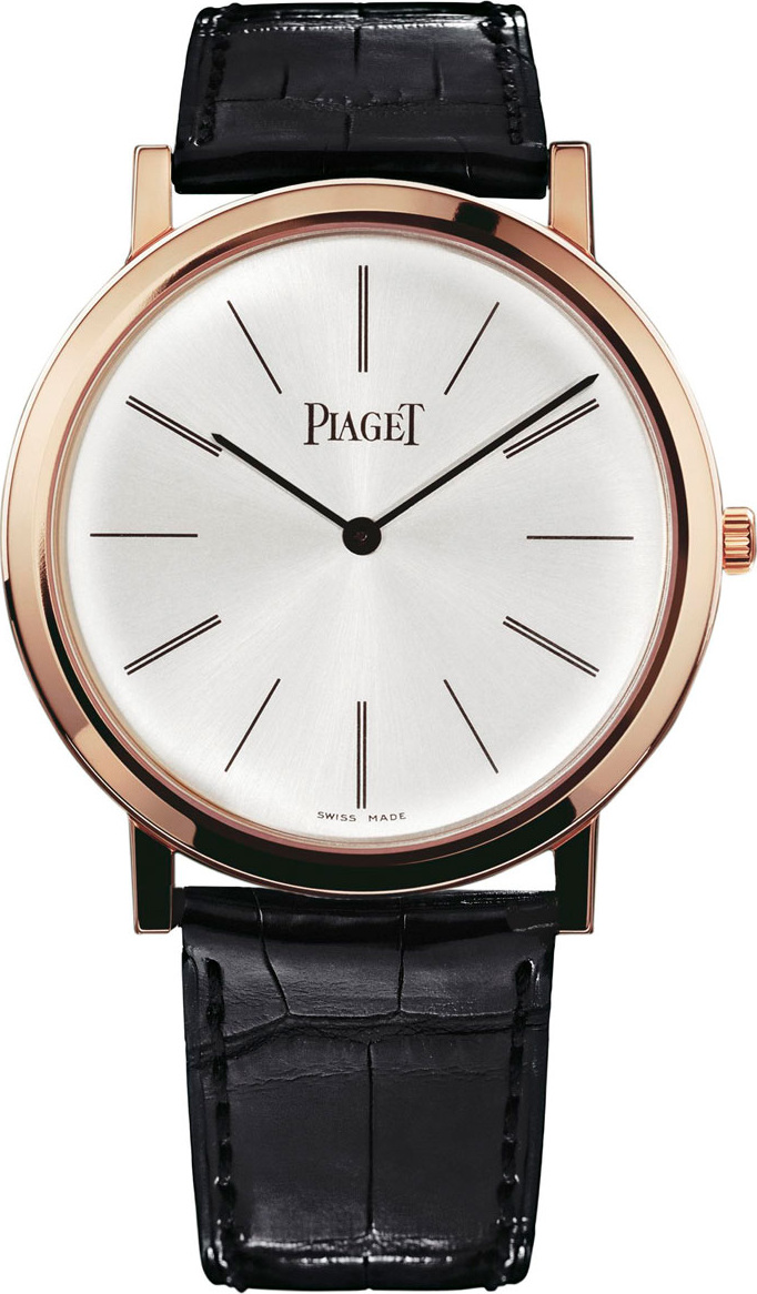 Piaget Altiplano 18K Rose Gold Watch with Alligator Strap
