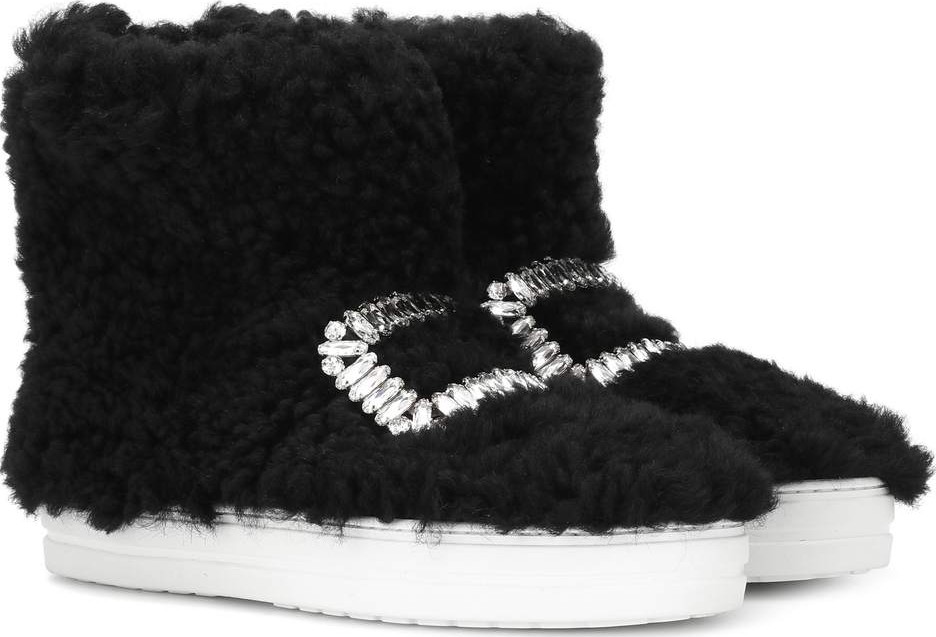Roger Vivier Sneaky Viv' high-top fur sneakers