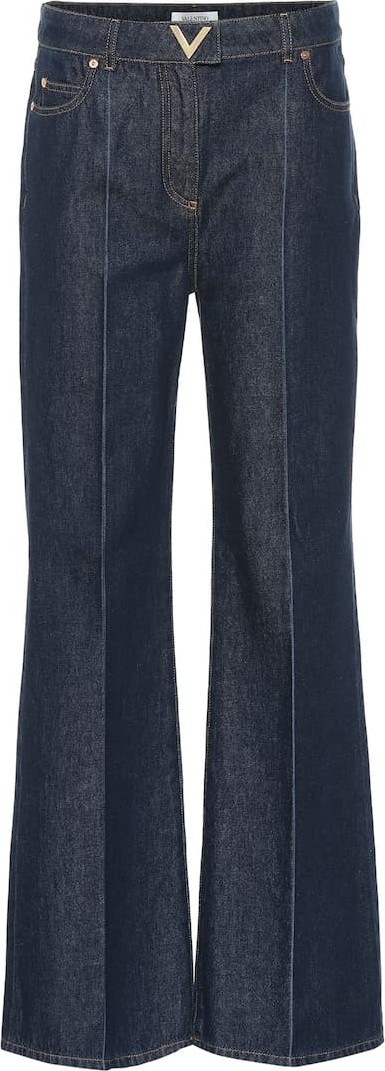Valentino High-rise flared jeans
