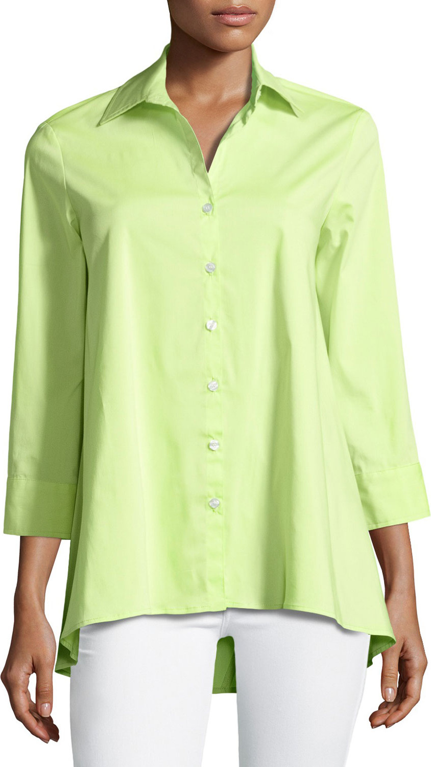 Finley Trapeze 3/4-Sleeve Blouse