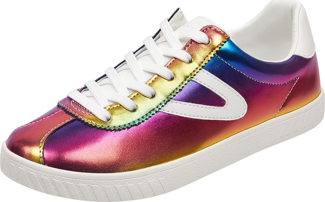 Tretorn Camden Metallic Leather Low-Top Sneakers