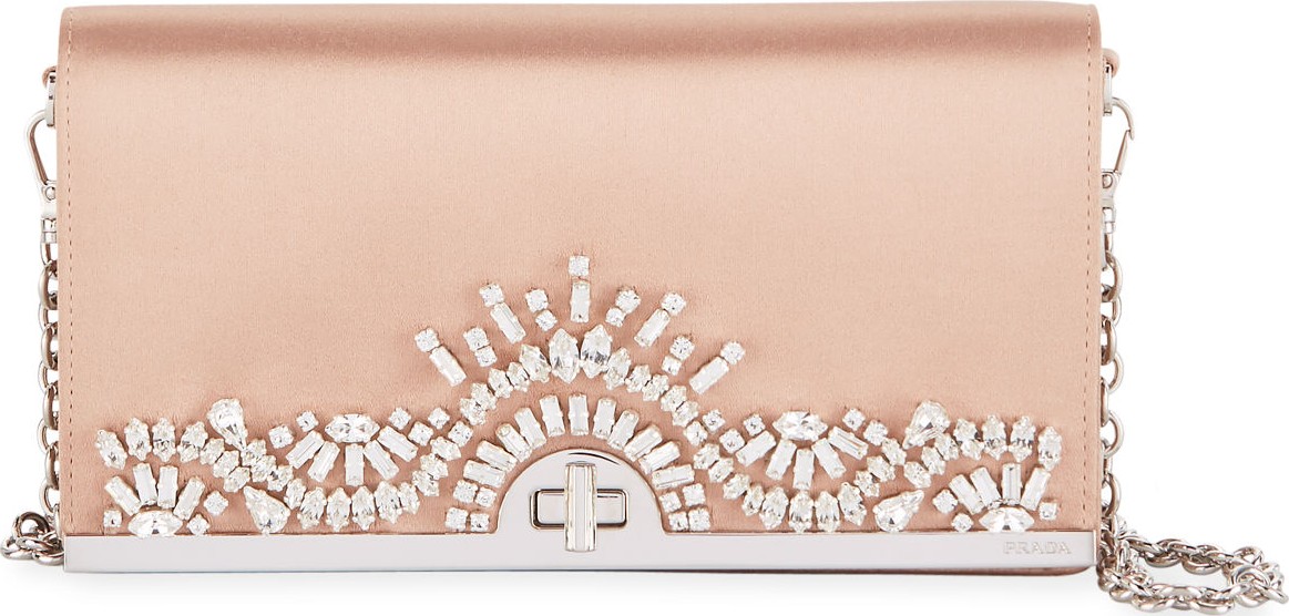Prada Embroidered Clutch