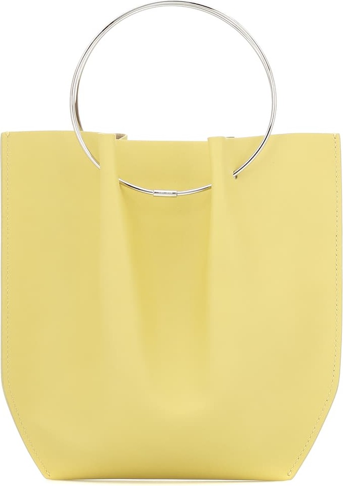 THE ROW Flat Micro Circle leather tote