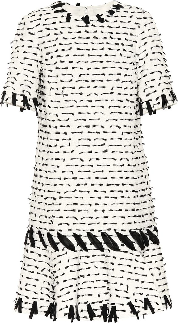 Oscar De La Renta Cotton-blend tweed dress