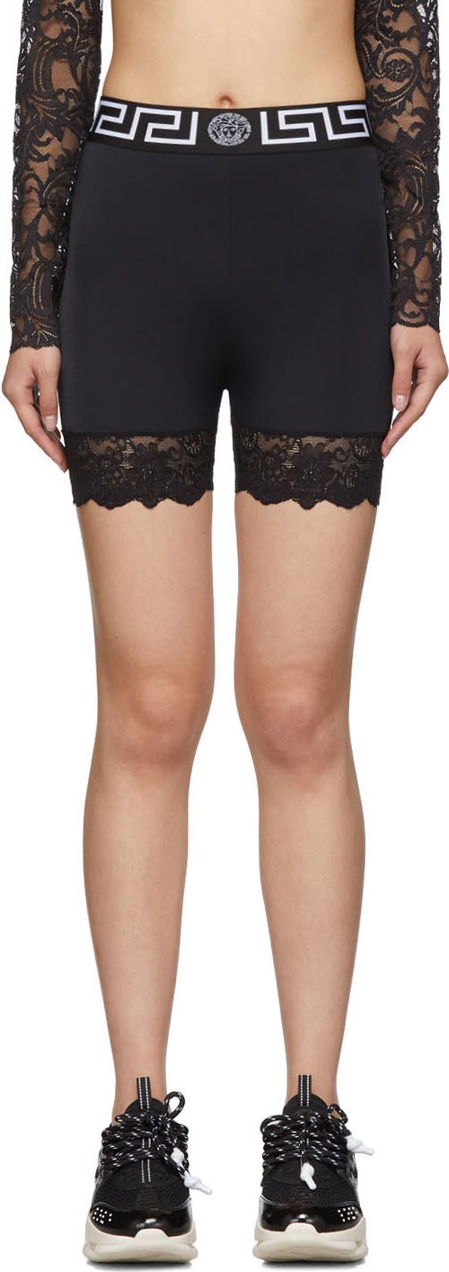 Versace Black Cycling Shorts