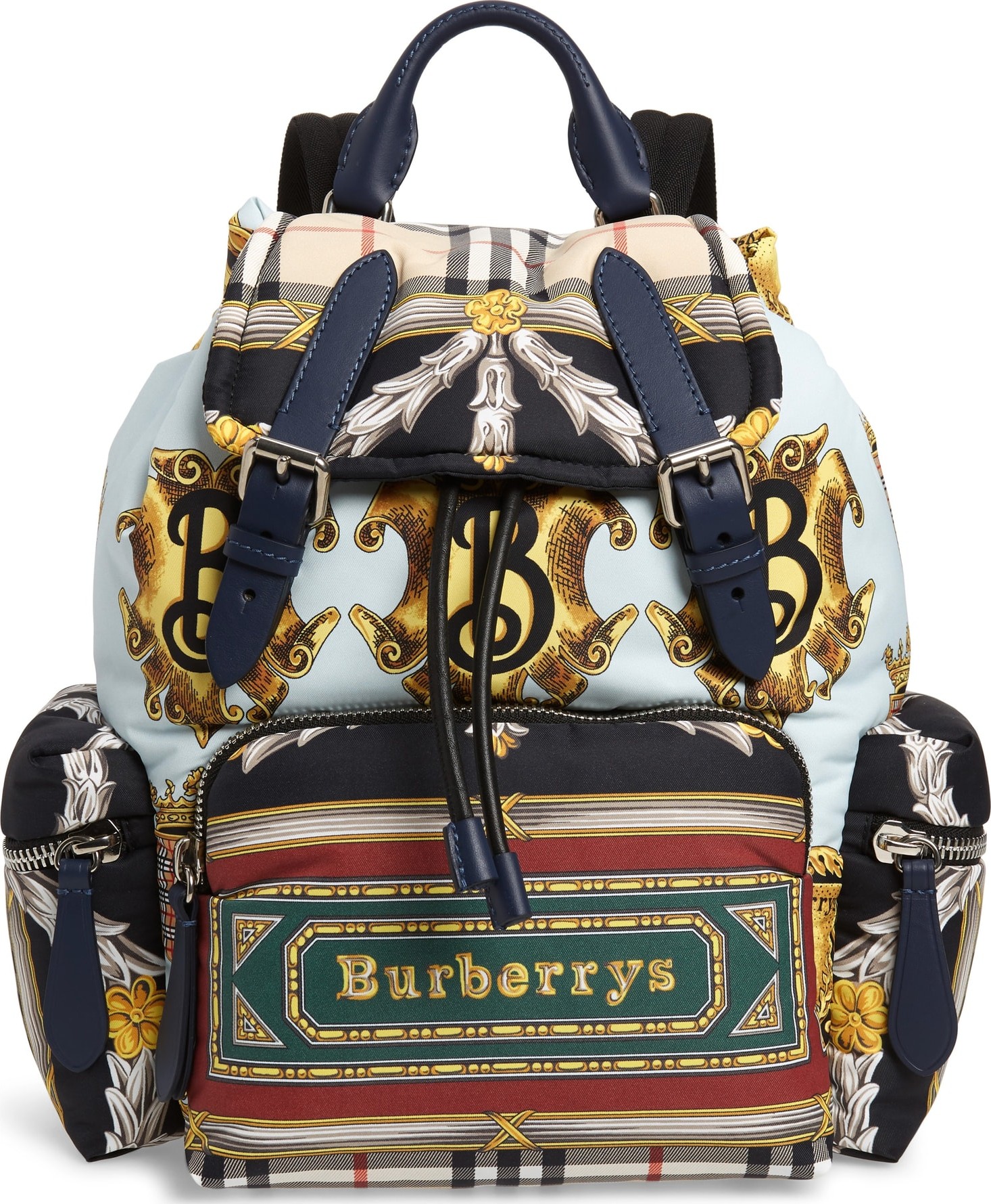 Burberry London England Medium Archive Scarf Print Rucksack
