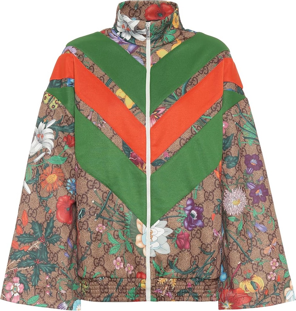 Gucci GG Flora technical-jersey jacket