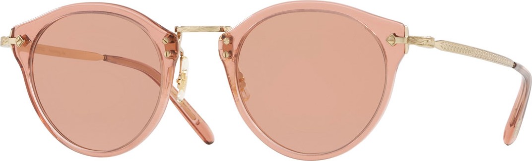 Oliver Peoples Acetate & Metal Round Photochromic Sunglasses