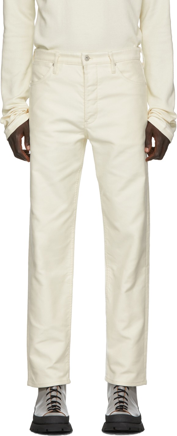 Jil Sander Off-White Lemonade Standard Jeans