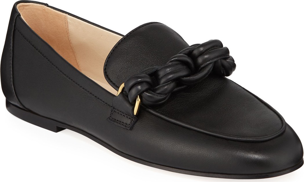 Tod's Calf Leather Chain Loafers