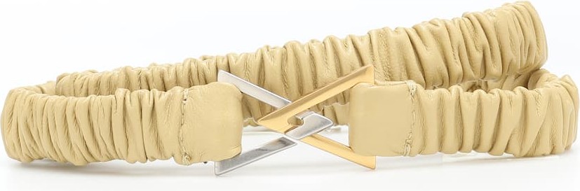 Bottega Veneta Ruched leather belt