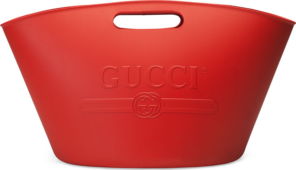 Gucci Logo-Embossed Gomma Tote Bag