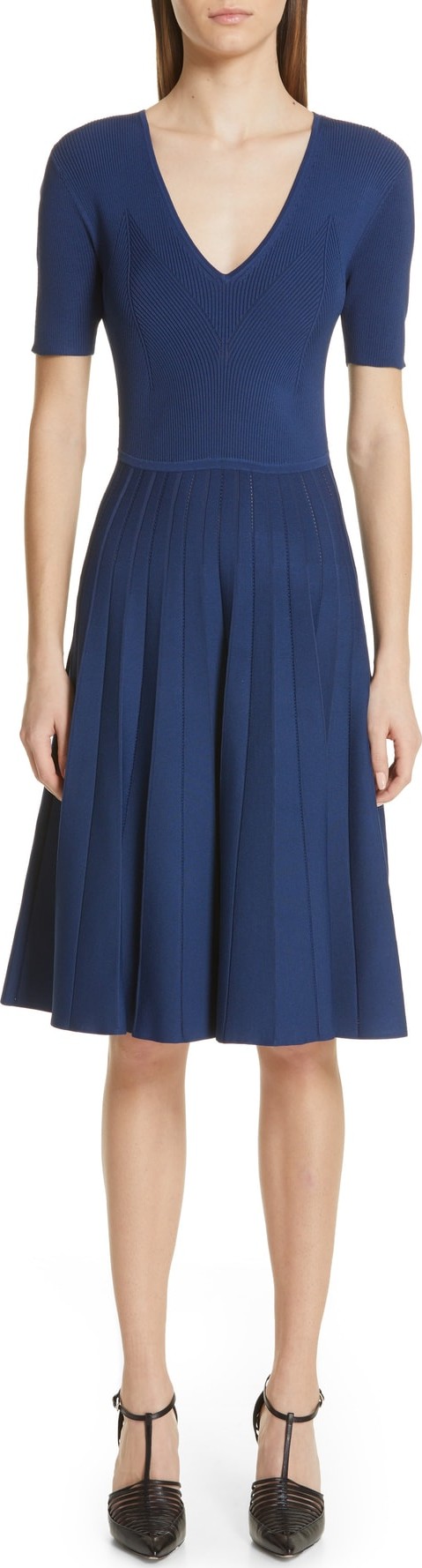Jason Wu Knit Fit & Flare Dress