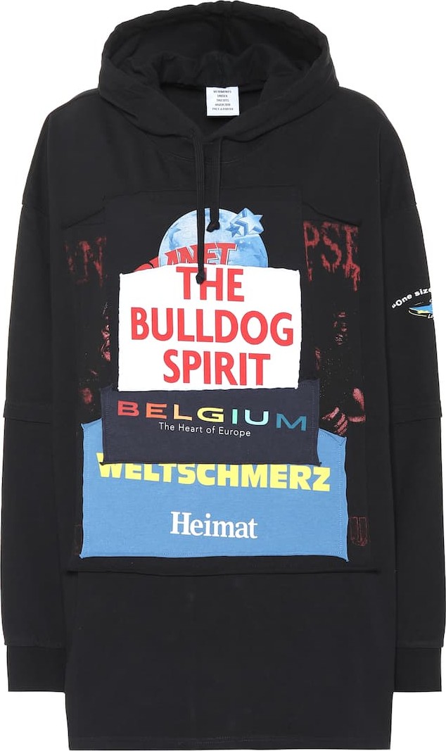 Vetements Oversized cotton-blend hoodie