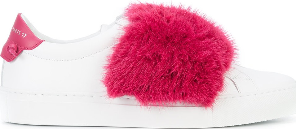 Givenchy urban street fur strap sneakers
