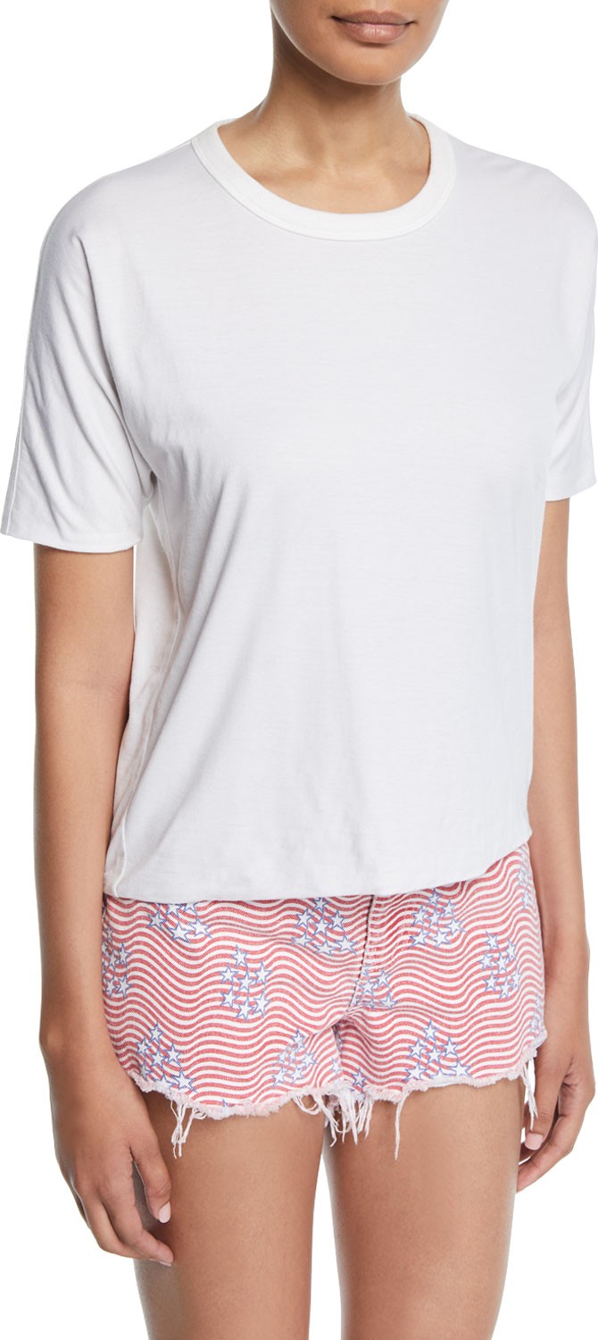 T By Alexander Wang Superfine Jersey Crewneck Tee