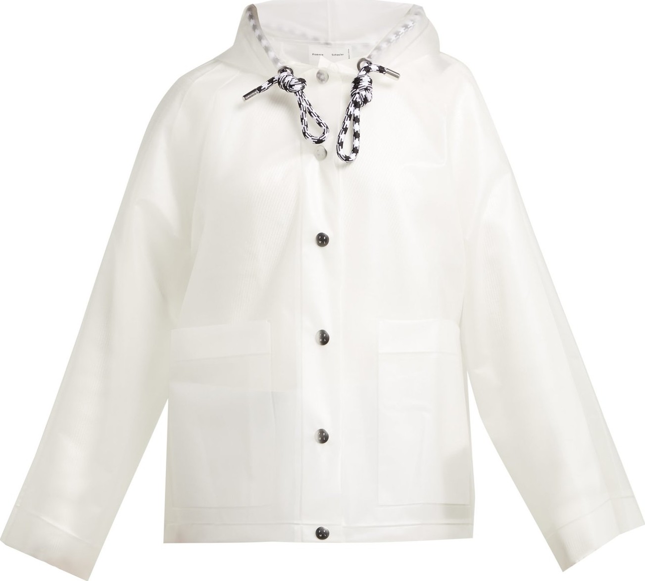 Proenza Schouler PSWL Logo-print transparent raincoat